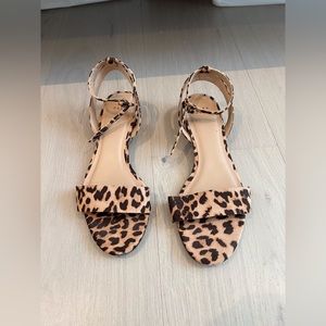Open Toe Leopard Sandal